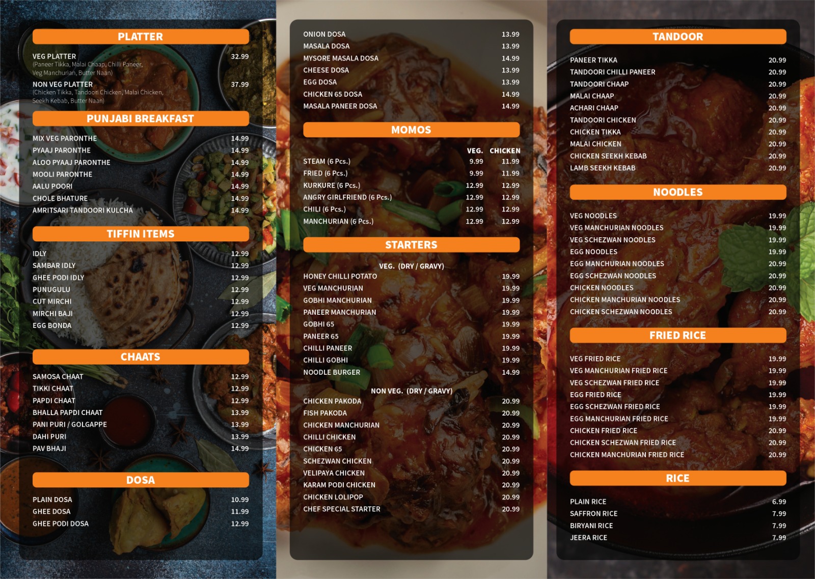 Menu overview artwork